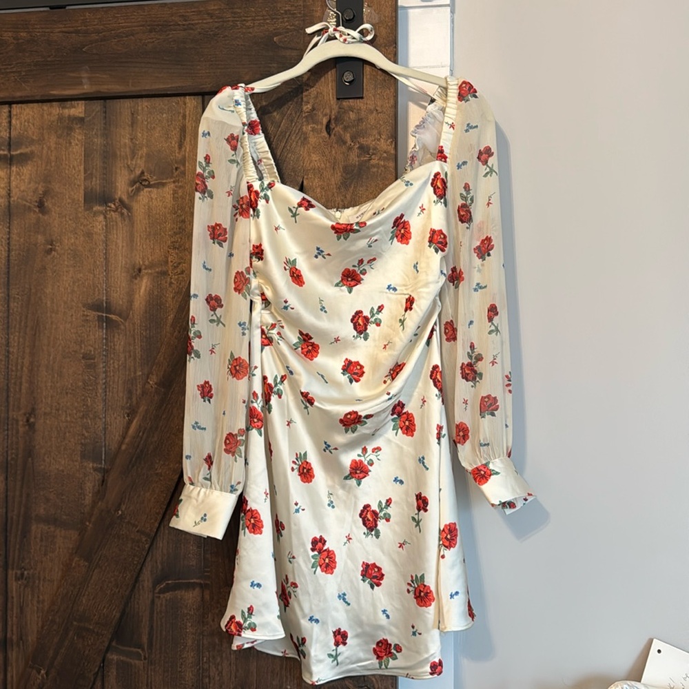 Silk Floral Dress